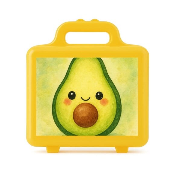 Maleta Plástica Personalizada 12x10cm Abacate