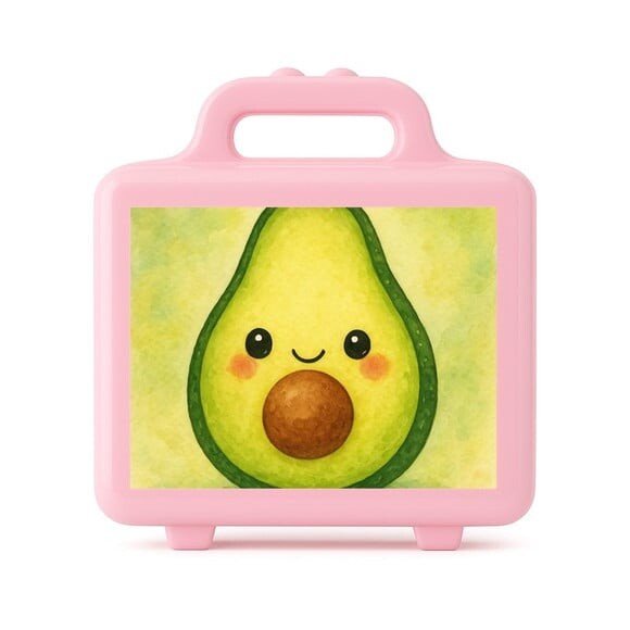 Maleta Plástica Personalizada 12x10cm Abacate