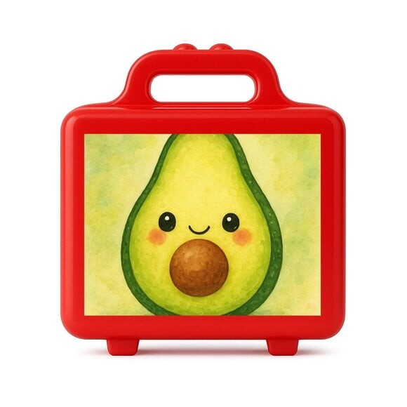 Maleta Plástica Personalizada 12x10cm Abacate