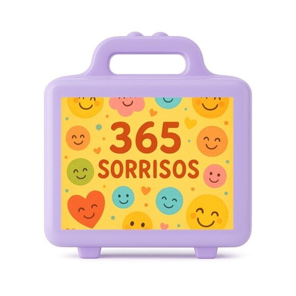 Maleta Plástica Personalizada 12x10cm 365 Sorrisos