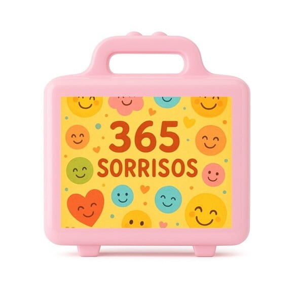 Maleta Plástica Personalizada 12x10cm 365 Sorrisos