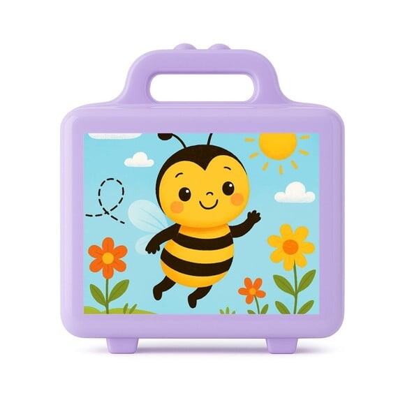 Maleta Plástica Personalizada 12x10cm Abelhinha