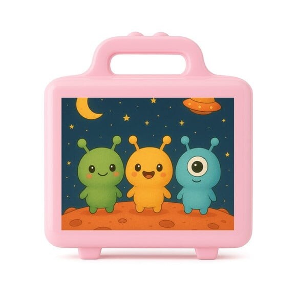 Maleta Plástica Personalizada 12x10cm Alienígenas Fofos