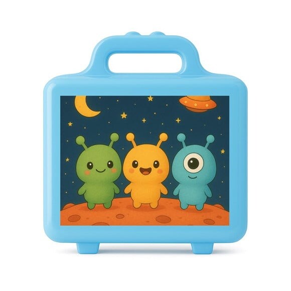 Maleta Plástica Personalizada 12x10cm Alienígenas Fofos