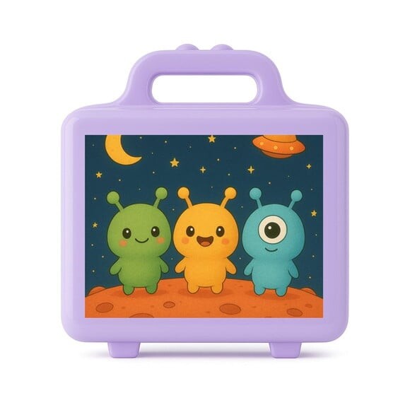 Maleta Plástica Personalizada 12x10cm Alienígenas Fofos