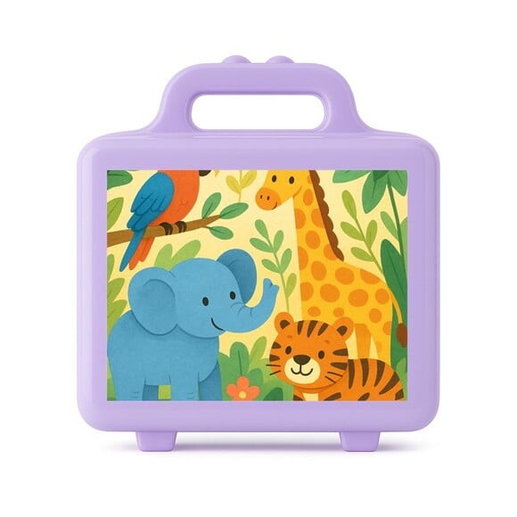 Maleta Plástica Personalizada 12x10cm Animais Exóticos