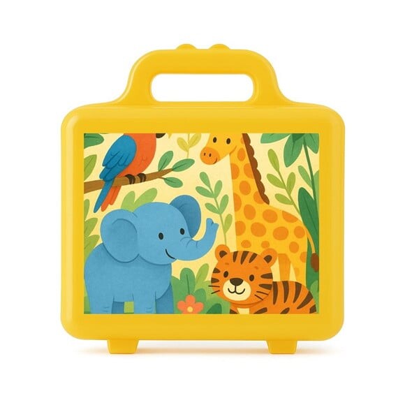 Maleta Plástica Personalizada 12x10cm Animais Exóticos
