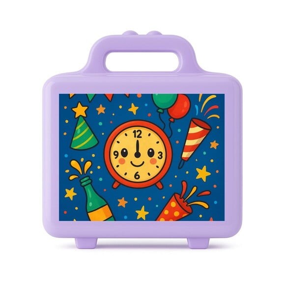 Maleta Plástica Personalizada 12x10cm Ano Novo