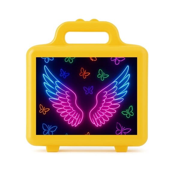 Maleta Plástica Personalizada 12x10cm Asas Neon