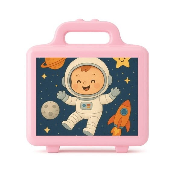 Maleta Plástica Personalizada 12x10cm Astronauta Baby