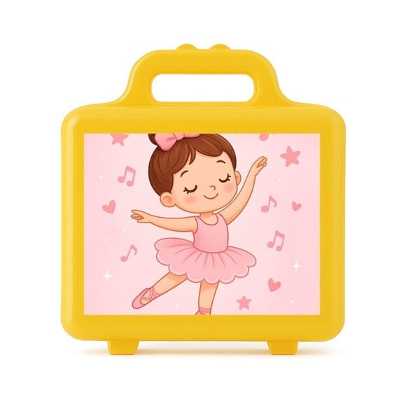 Maleta Plástica Personalizada 12x10cm Bailarina