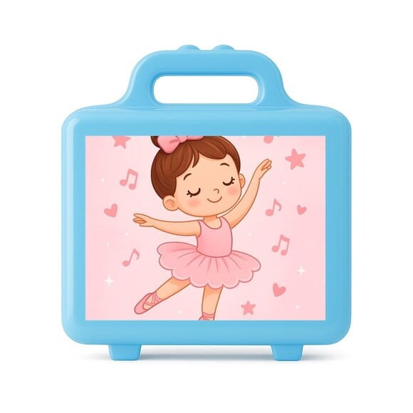 Maleta Plástica Personalizada 12x10cm Bailarina