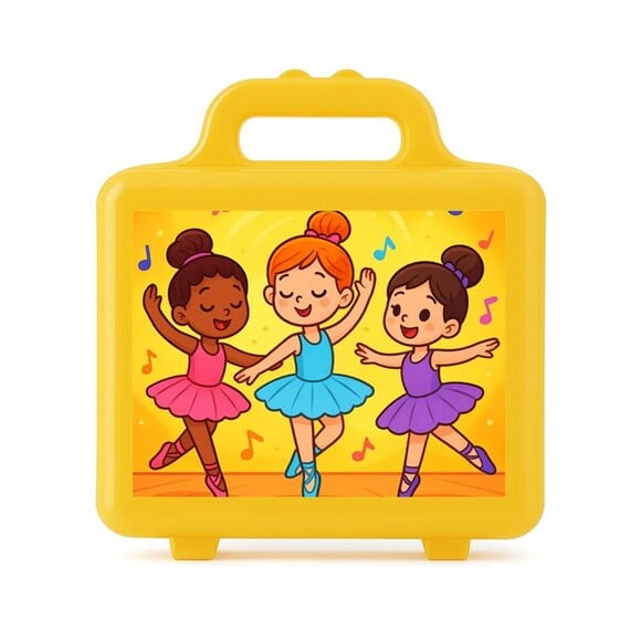 Maleta Plástica Personalizada 12x10cm Balé