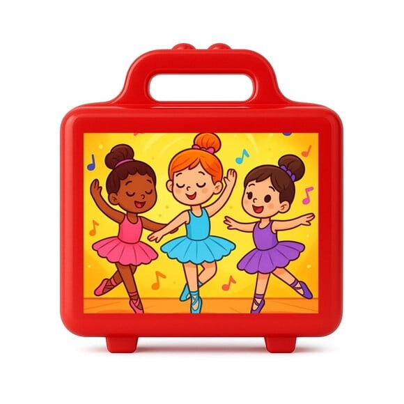 Maleta Plástica Personalizada 12x10cm Balé