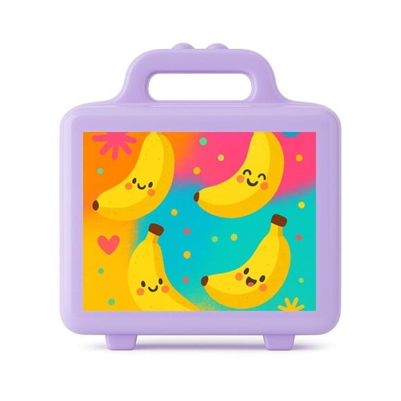 Maleta Plástica Personalizada 12x10cm Bananas Divertidas