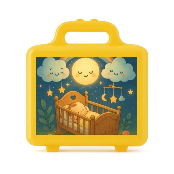 Maleta Plástica Personalizada 12x10cm Berço Encantado