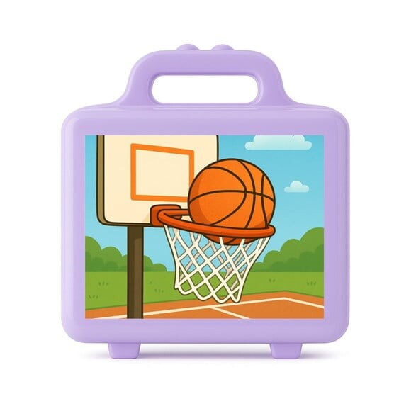 Maleta Plástica Personalizada 12x10cm Basquete