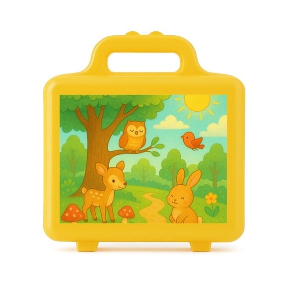 Maleta Plástica Personalizada 12x10cm Bosque Encantado