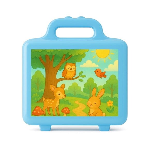 Maleta Plástica Personalizada 12x10cm Bosque Encantado
