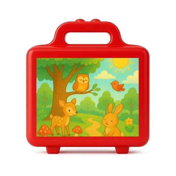 Maleta Plástica Personalizada 12x10cm Bosque Encantado