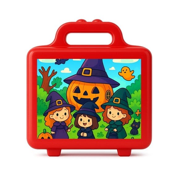 Maleta Plástica Personalizada 12x10cm Bruxinhas Fofas