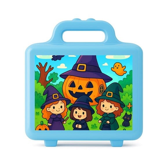Maleta Plástica Personalizada 12x10cm Bruxinhas Fofas