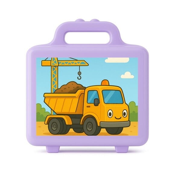 Maleta Plástica Personalizada 12x10cm Caminhão Caçamba
