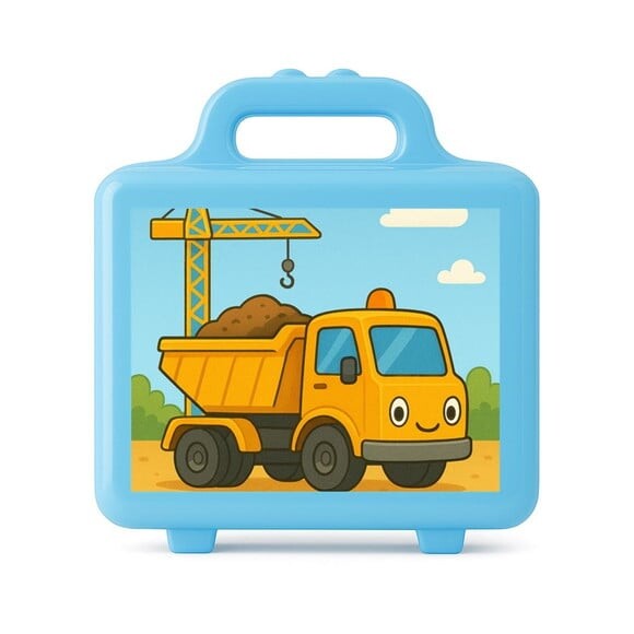Maleta Plástica Personalizada 12x10cm Caminhão Caçamba