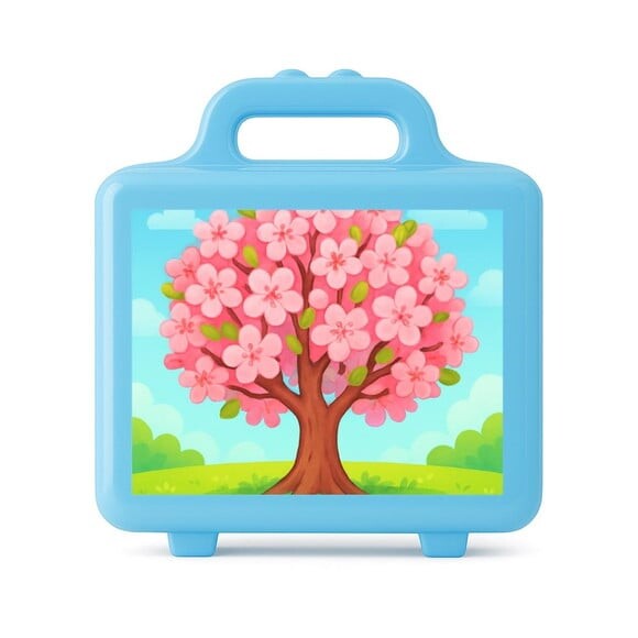Maleta Plástica Personalizada 12x10cm Cerejeira