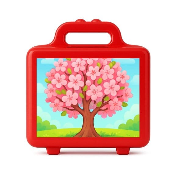 Maleta Plástica Personalizada 12x10cm Cerejeira