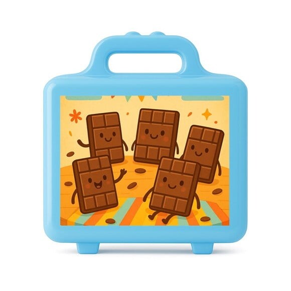 Maleta Plástica Personalizada 12x10cm Chocolates