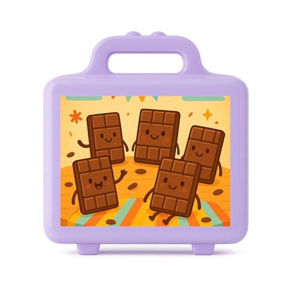 Maleta Plástica Personalizada 12x10cm Chocolates