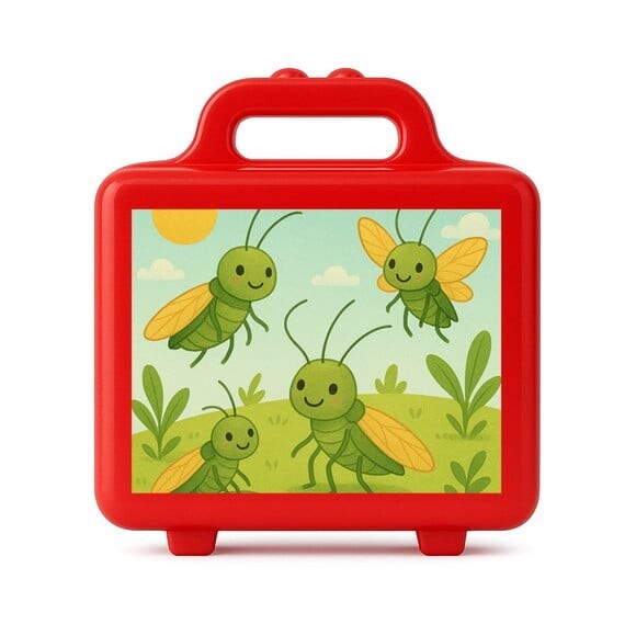 Maleta Plástica Personalizada 12x10cm Cigarras