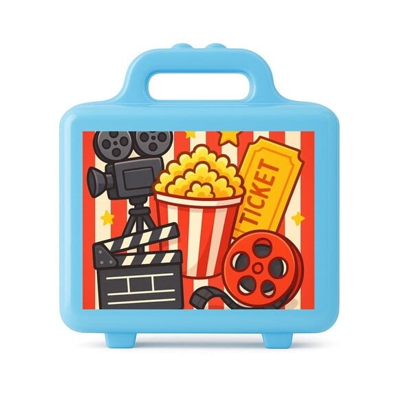 Maleta Plástica Personalizada 12x10cm Cinema