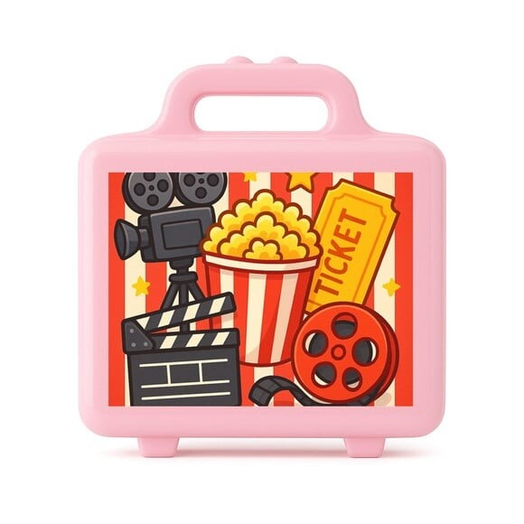 Maleta Plástica Personalizada 12x10cm Cinema