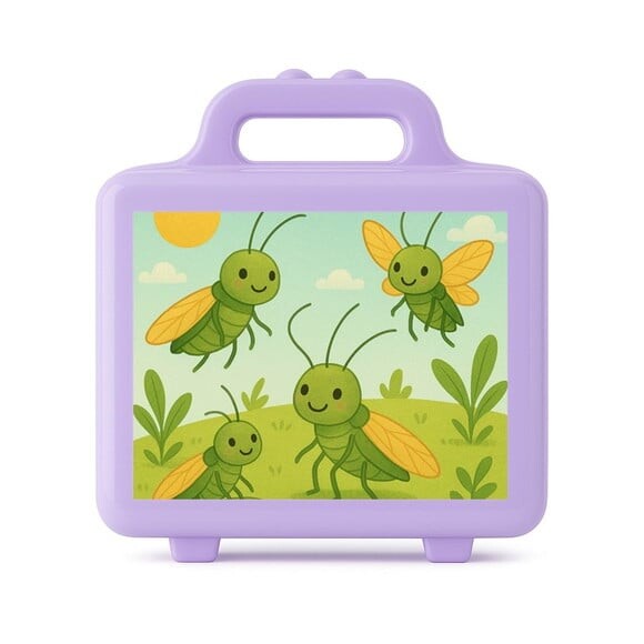 Maleta Plástica Personalizada 12x10cm Cigarras