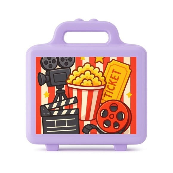 Maleta Plástica Personalizada 12x10cm Cinema
