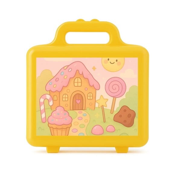 Maleta Plástica Personalizada 12x10cm Confeitaria Kids