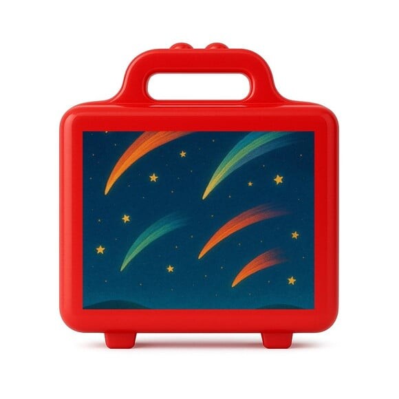 Maleta Plástica Personalizada 12x10cm Cometas