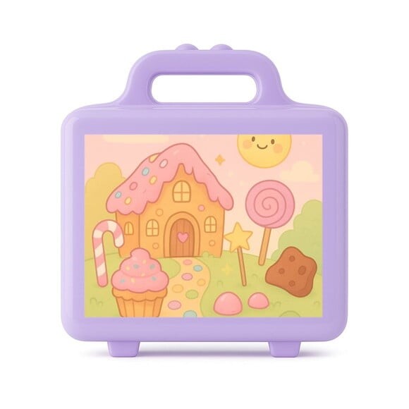 Maleta Plástica Personalizada 12x10cm Confeitaria Kids