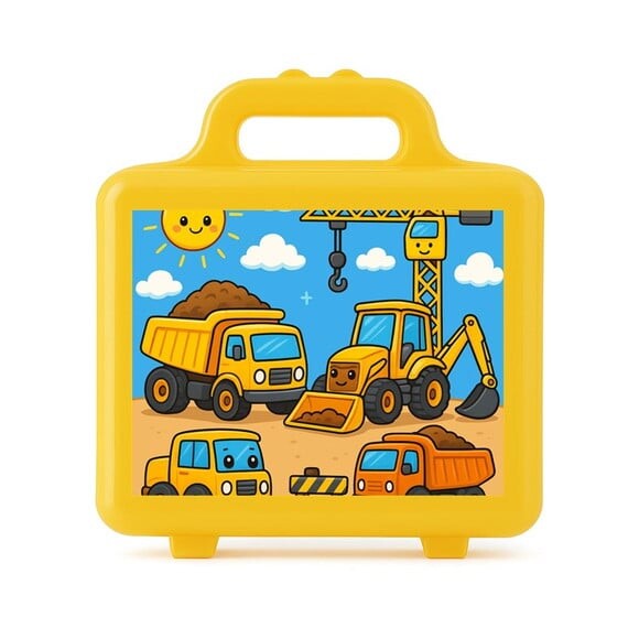 Maleta Plástica Personalizada 12x10cm Construção Civil