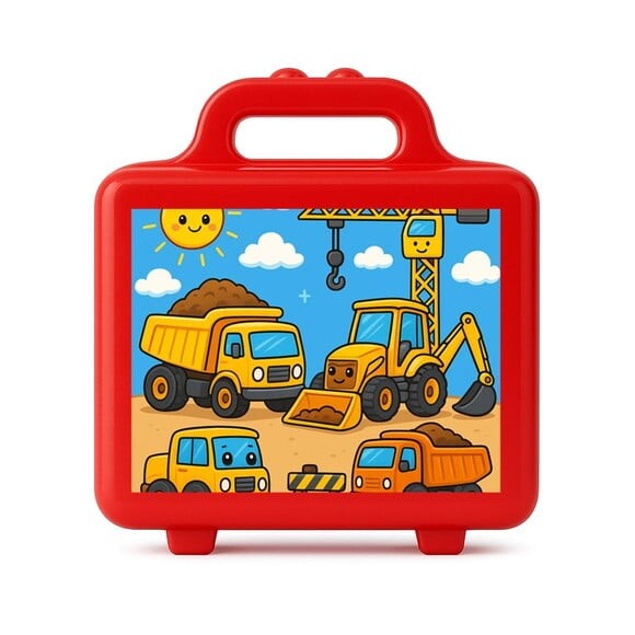 Maleta Plástica Personalizada 12x10cm Construção Civil