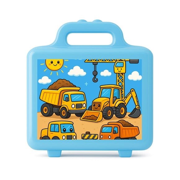 Maleta Plástica Personalizada 12x10cm Construção Civil
