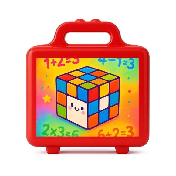 Maleta Plástica Personalizada 12x10cm Cubo Mágico