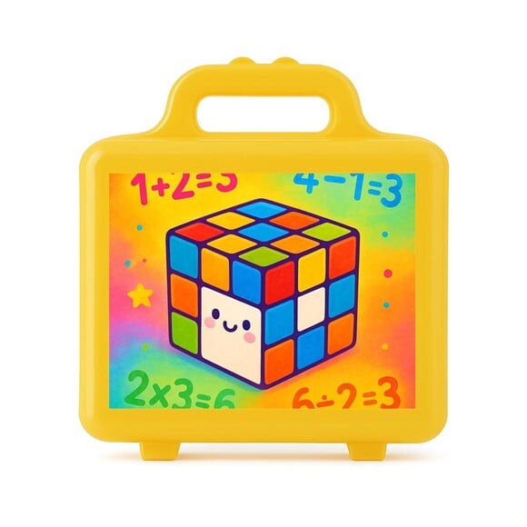 Maleta Plástica Personalizada 12x10cm Cubo Mágico