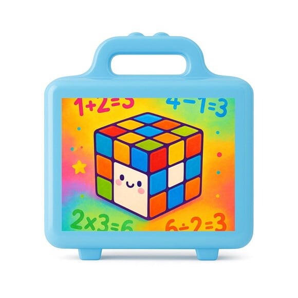 Maleta Plástica Personalizada 12x10cm Cubo Mágico