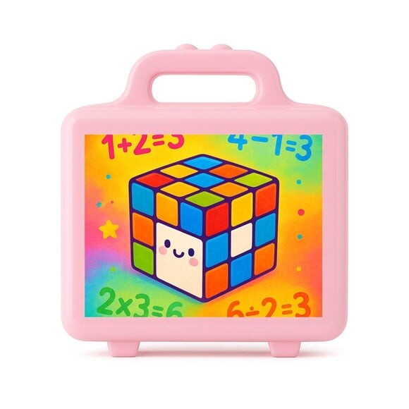 Maleta Plástica Personalizada 12x10cm Cubo Mágico