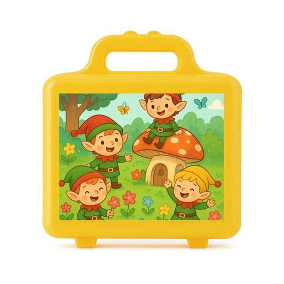 Maleta Plástica Personalizada 12x10cm Duendes