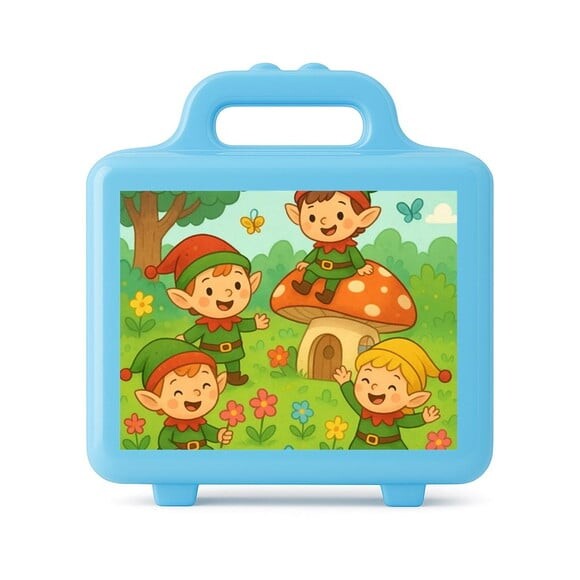 Maleta Plástica Personalizada 12x10cm Duendes