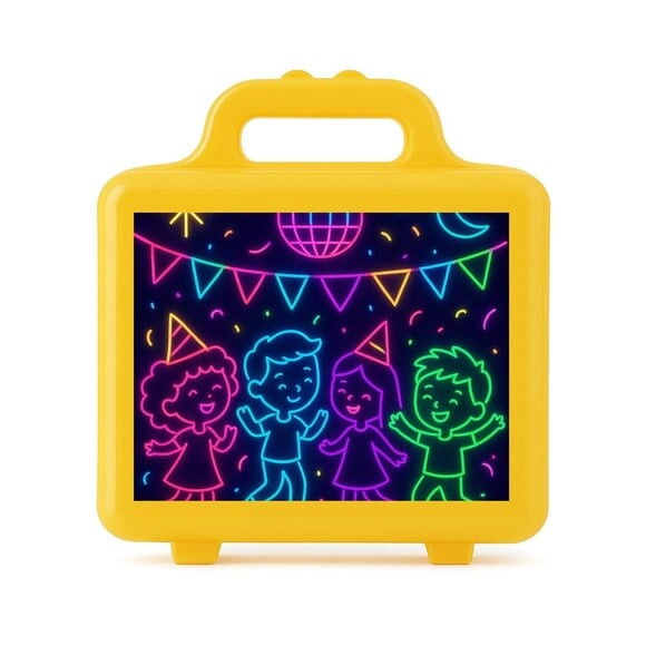 Maleta Plástica Personalizada 12x10cm Festa Neon